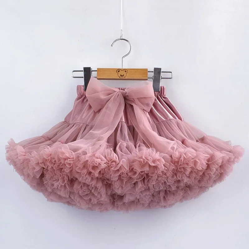 
European Baby Girls Tutu Skirts Fluffy Pettiskirt Girl Tulle Skirt  (62452119038)