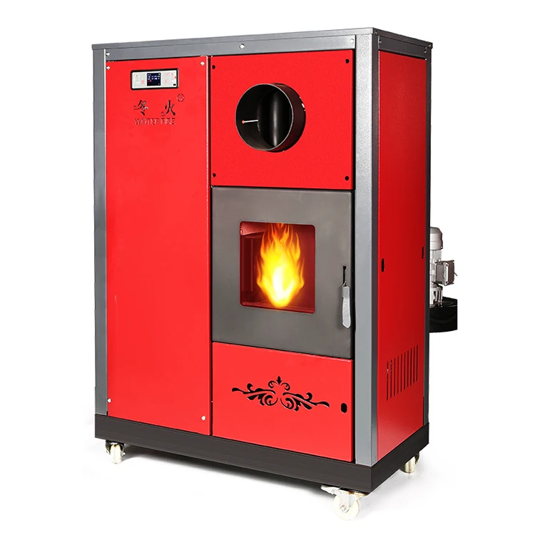 Automatic defocusing  30kW  wholesale hot sell cast Iron fireplaces indoor biomass wood pellet stove Applicable to 260 -300 ㎡