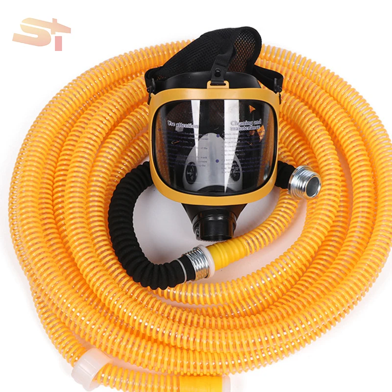 Visor Protection Resistant And Gas Breathing Filter Activated Department Mask Against Smoke Facial Red Fire Retardant Face Mask