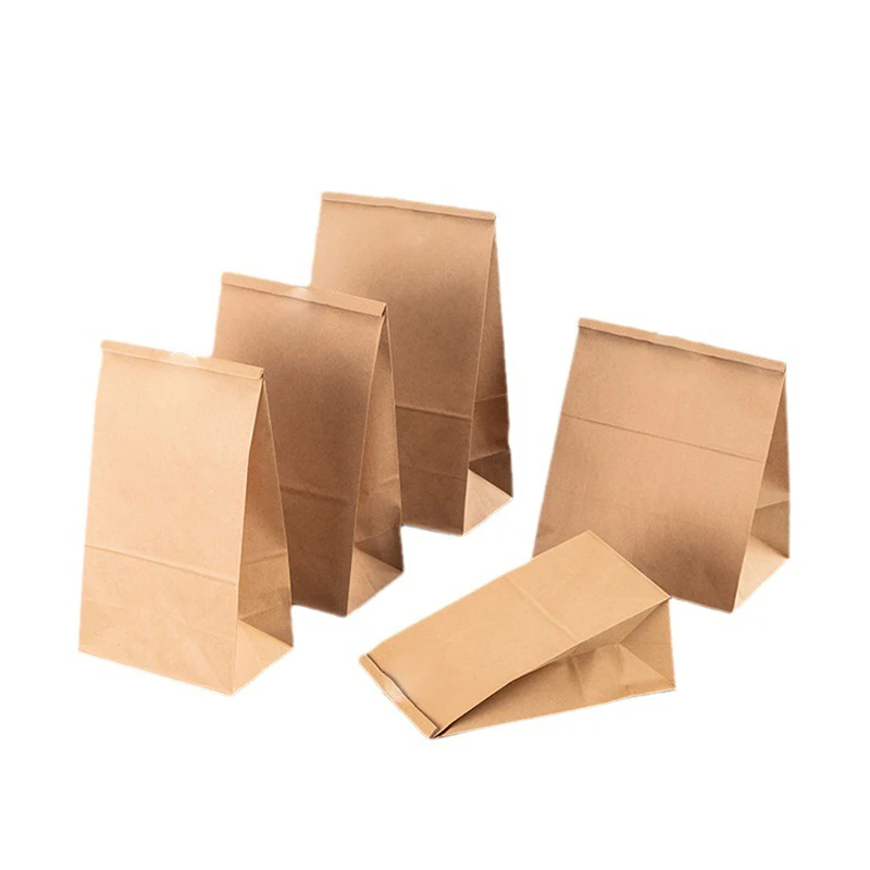 Custom Eco Friendly Greaseproof Takeaway French Fries Sandwich Burger Fast Food Paper Packaging Microwave Popcorn Bag