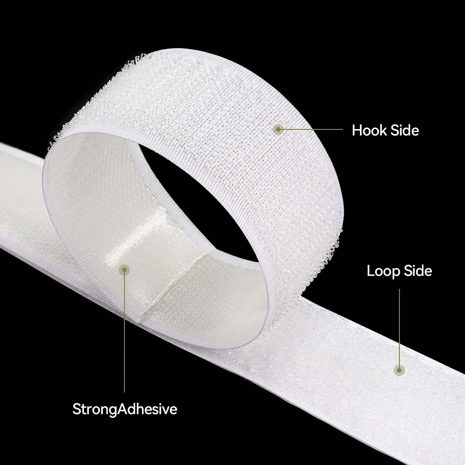240 rolls (25mm*5M/roll ) Hook & Loop Tape self adhesive  Strips  Industrial Strength Tape Hook & Loop Tape