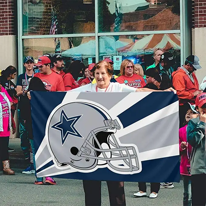 NFL American Football Team Dallas Cowboys Flags Durable 100% Polyester Home House Garden Flag Decor 3x5 Ft