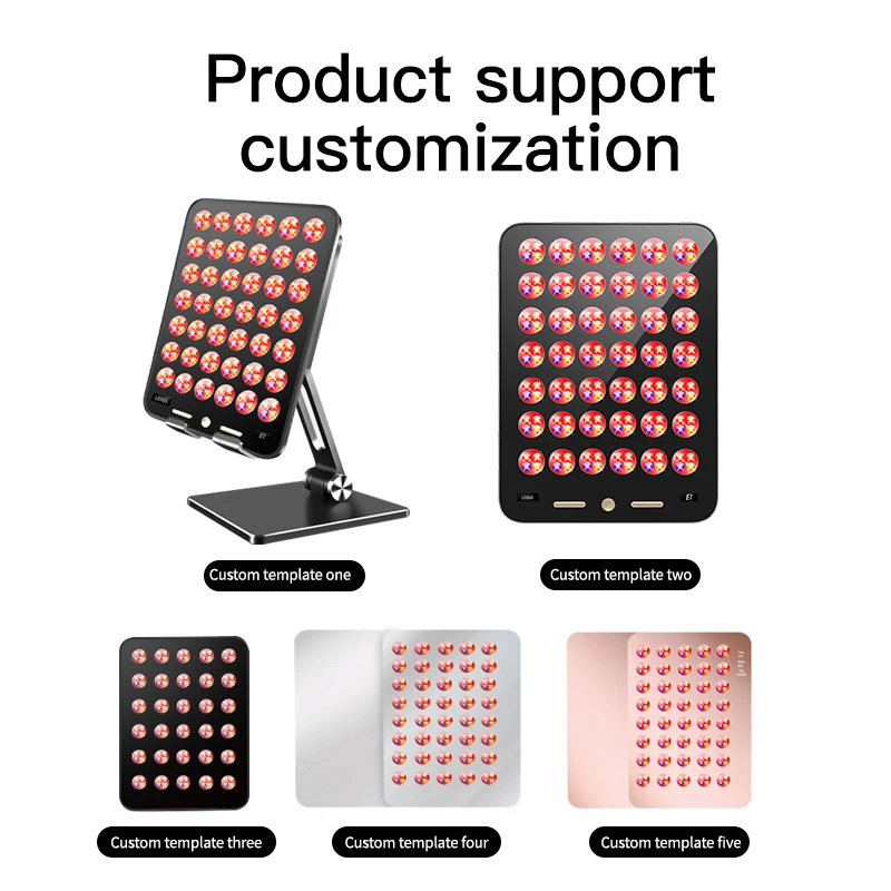 Home use portable beauty device skin rejuvenation Photon LED red light therapy with mirror