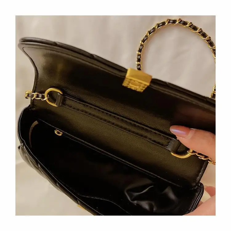 Black And White Fashion Latest Ladies Hand Bags Newest Women Handbag