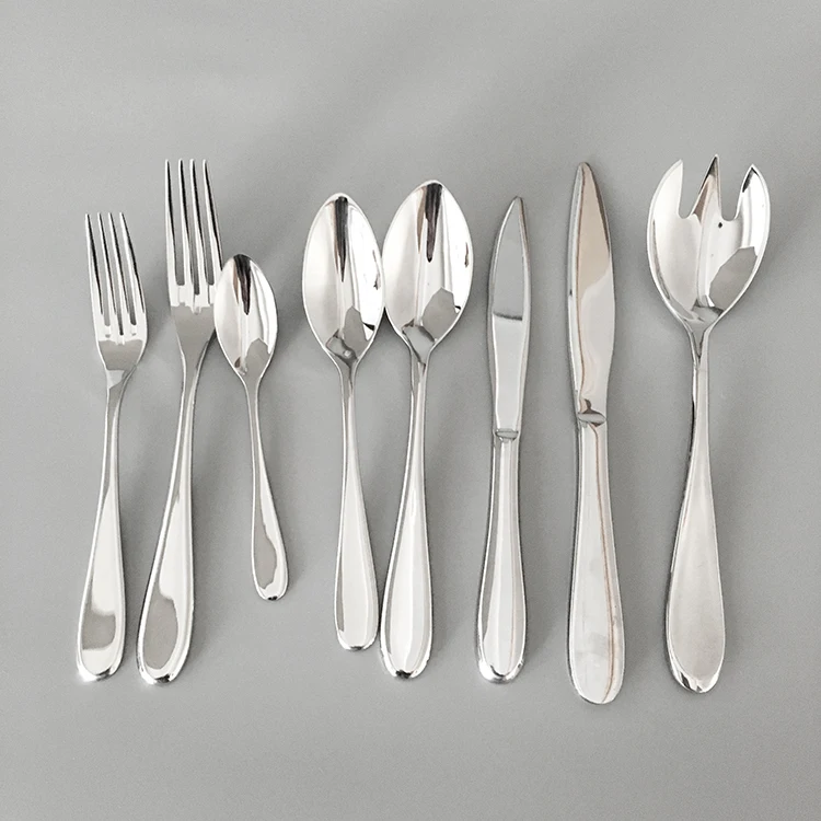 Hot sell Extra heavyweight Mirror 304SS table fork table and spoon stainless steel Dessert/Salad fork flatware wholesale