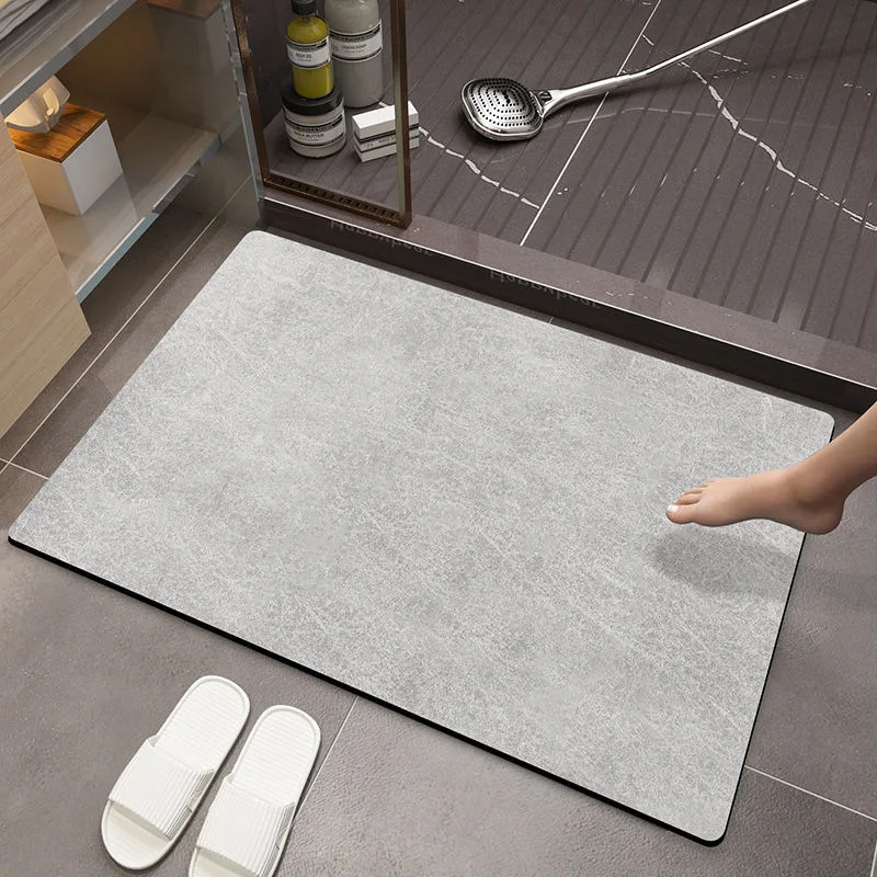 Super Absorbent Non Slip Diatom Mud Bathroom Rug Mat Soft Diatomite Bath Mat