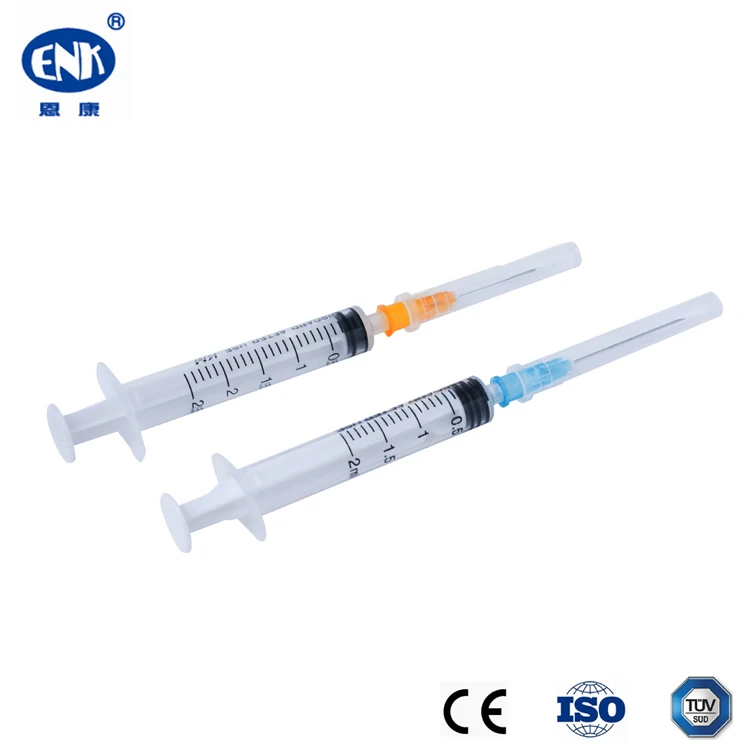 Luer Slip Luer Lock Medical Plastic Disposable 2.5 ml Syringe