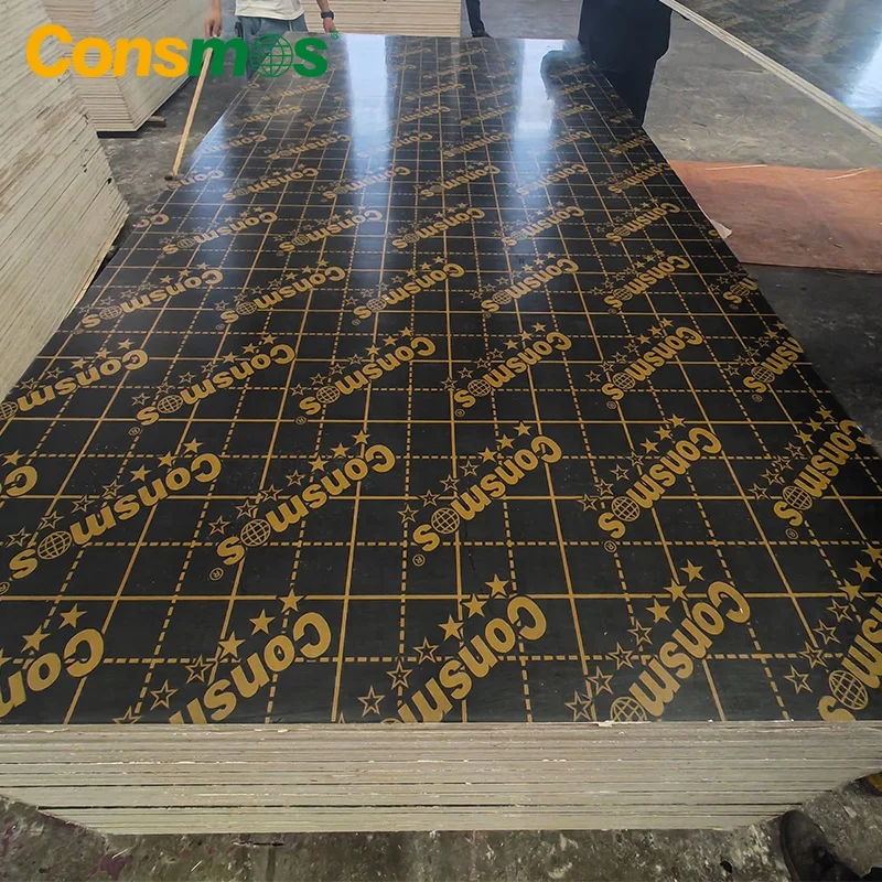 High Quality 9mm 12mm 15mm 18mm Black Concrete Phenolic Laminated Formwork Film Faced Plywood for Building Material