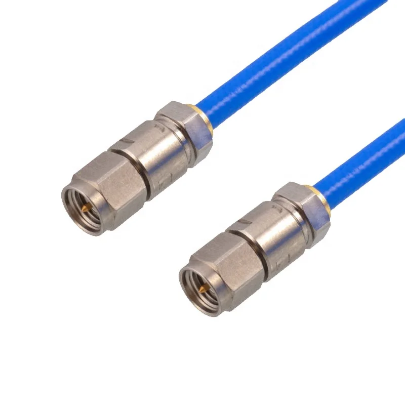 Коаксиальный кабель с низким коэффициентом потери, штекер SMA в штекер SMA 18G, высокочастотный испытательный подающий кабель SS402