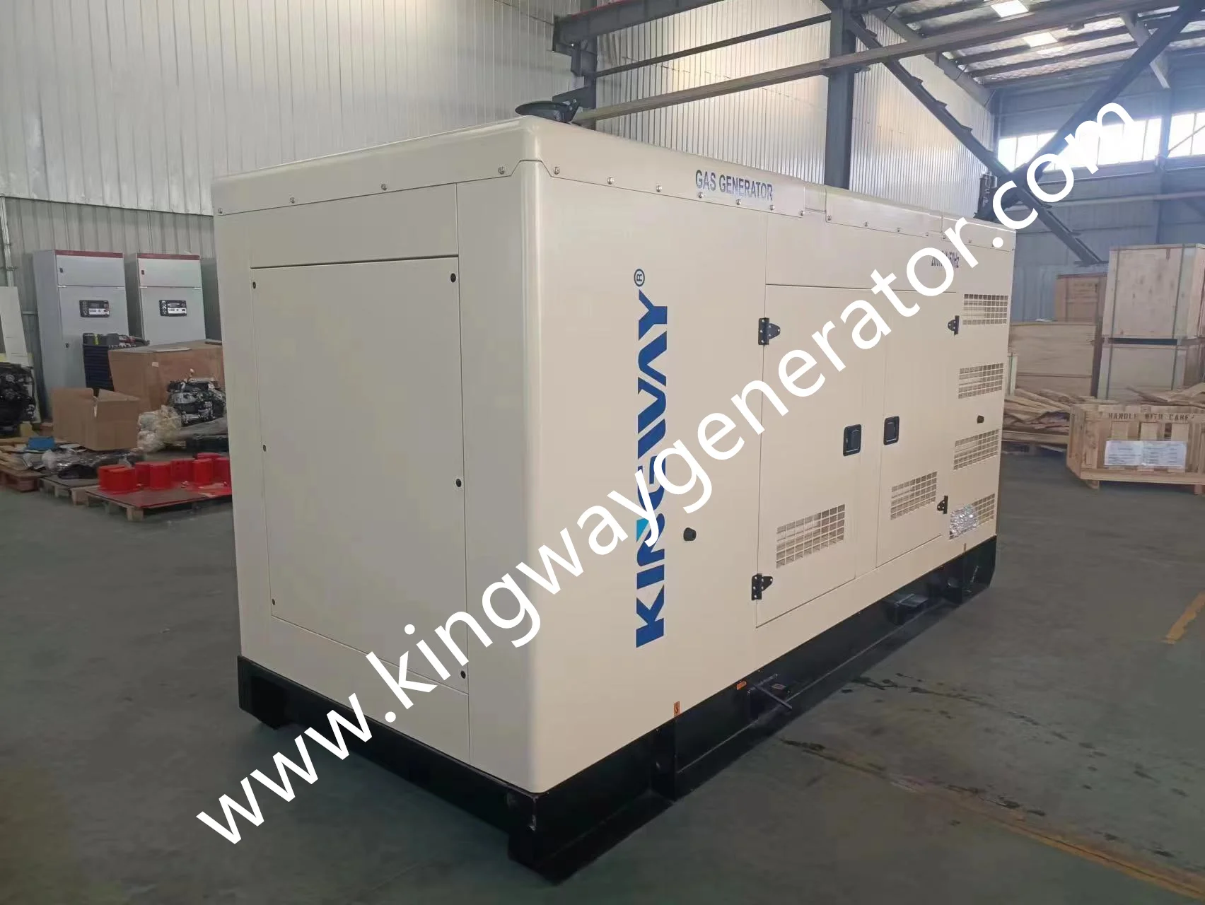 kingway High quality 375kva natural power gas generator with Cummins engine body and kingway gas device