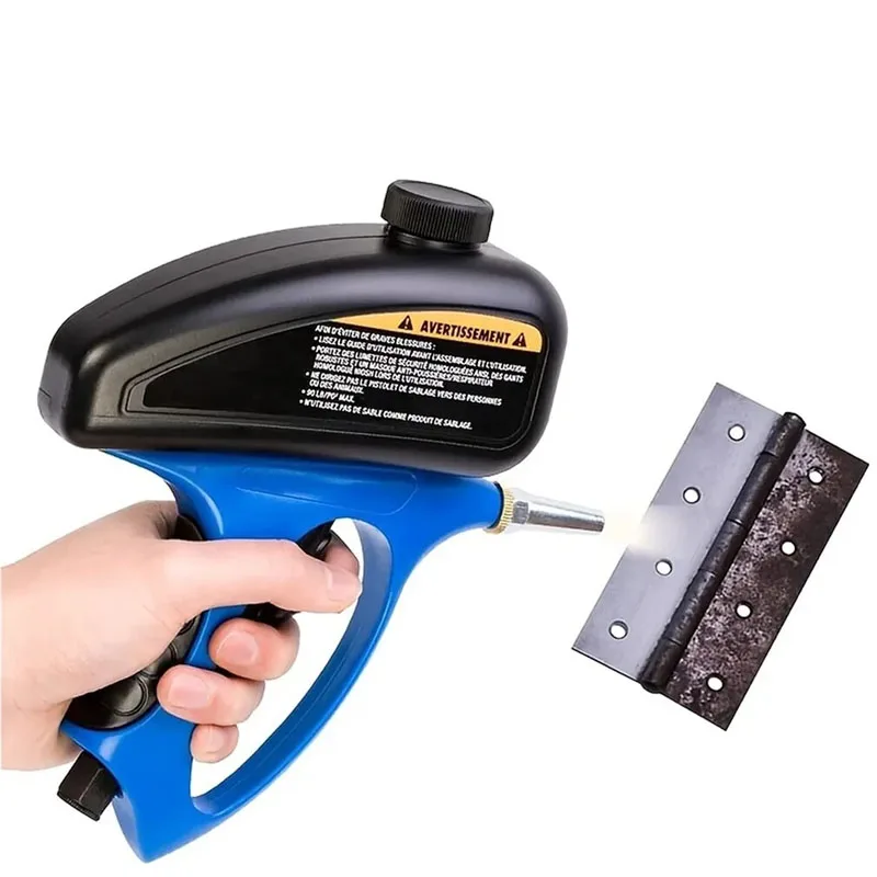 Anti-Rust Sandblaster Handheld Pneumatic Sand Blasting Machine Rust and Paint Remover Handy Sand Blaster Gun Kit Works All Sand