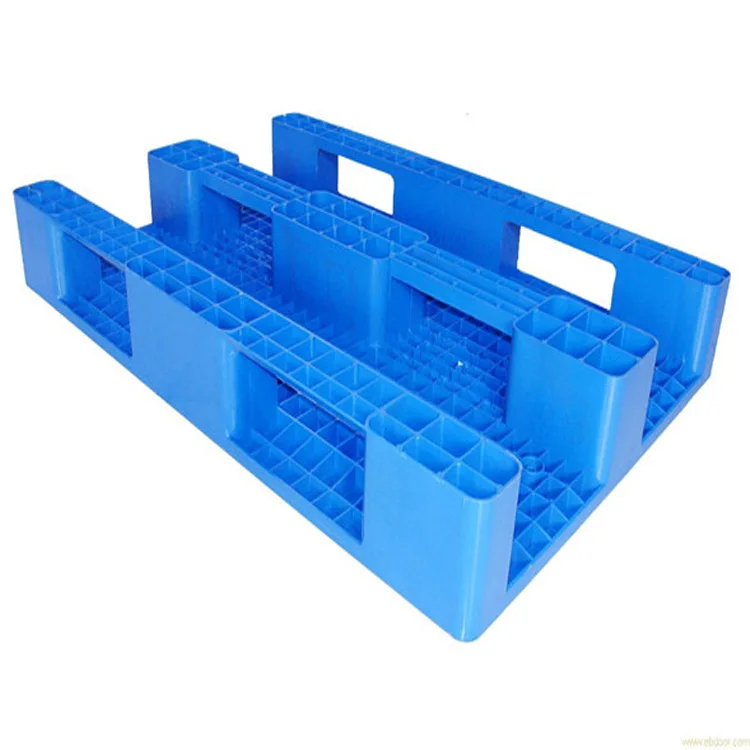 size of 1400 x 1100 x150mm mesh grid 3 skids heavy duty plastic pallet for industrial warehouse goods storage and transportation