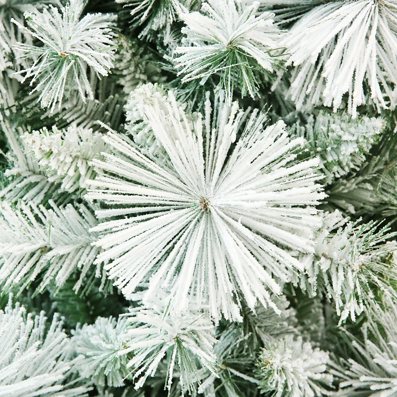 Customizable height Flocked Snow Artificial Pine christmas Tree Wholesale For Indoor outdoor handmade christmas tree