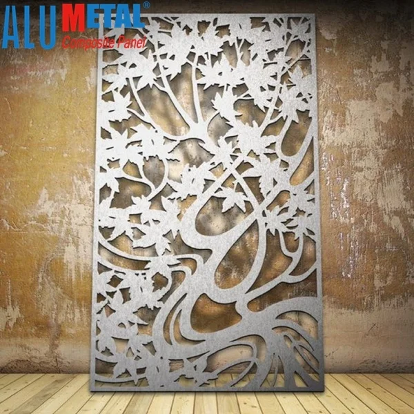 laser cut aluminum composite panel aluminum corrugated perforated panel