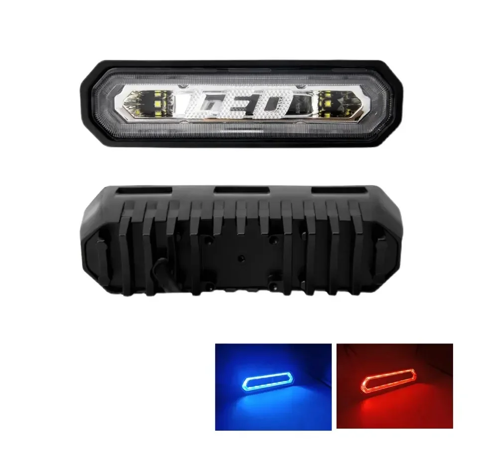 Vcan Auto Lighting System Strobe High Mount Stop Lamp Red/Blue Color Brake Light For Tank 300 Off Road Jeep