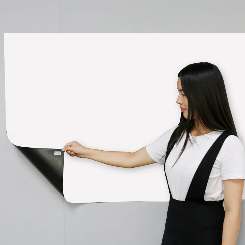 Self-Adhesive Iron Powder Whiteboard Blackboard Magnetic Wall-Mounted Whiteboard for Writing for To-Do List