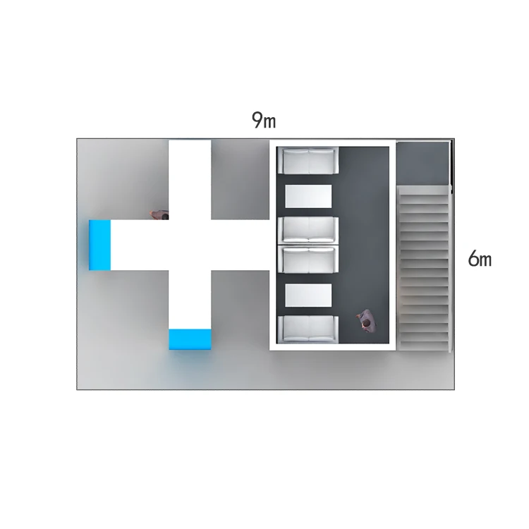 Izexpo Exhibition Stand Booth Quick Build Wooden Stall Modular Trade Show Stand Custom 2 Floor Exhibition Booth