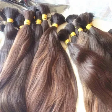 factory wholesale remy double drawn russian brown hair