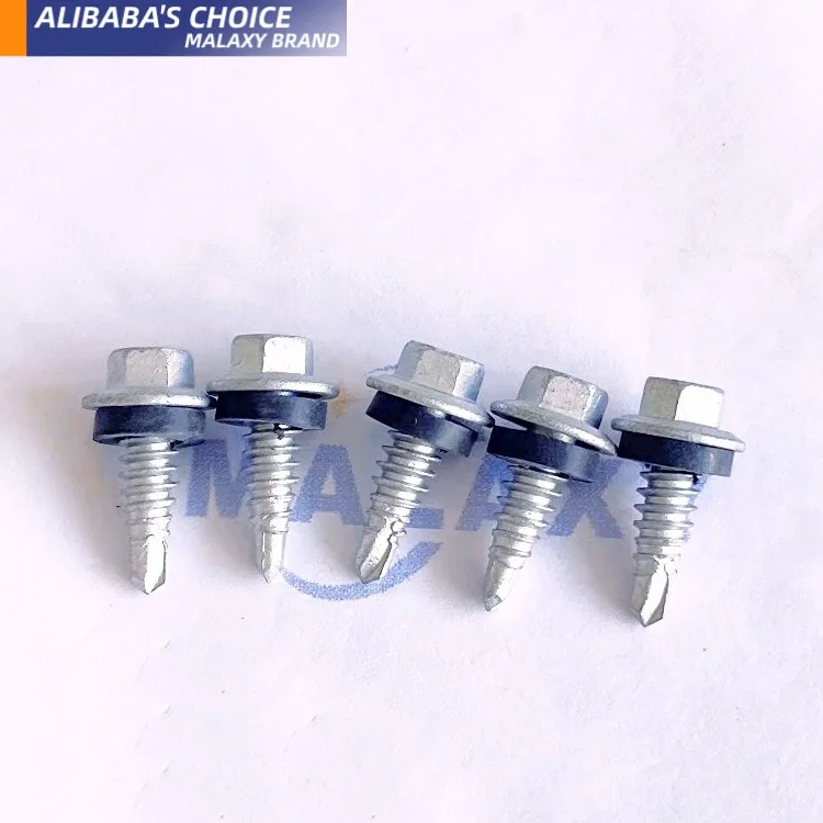 MALAXY #15-15x20 Class-3 1000h  ruspert Stitching Self-Drilling Screws AS3566 Australian Standards with EPDM Washer