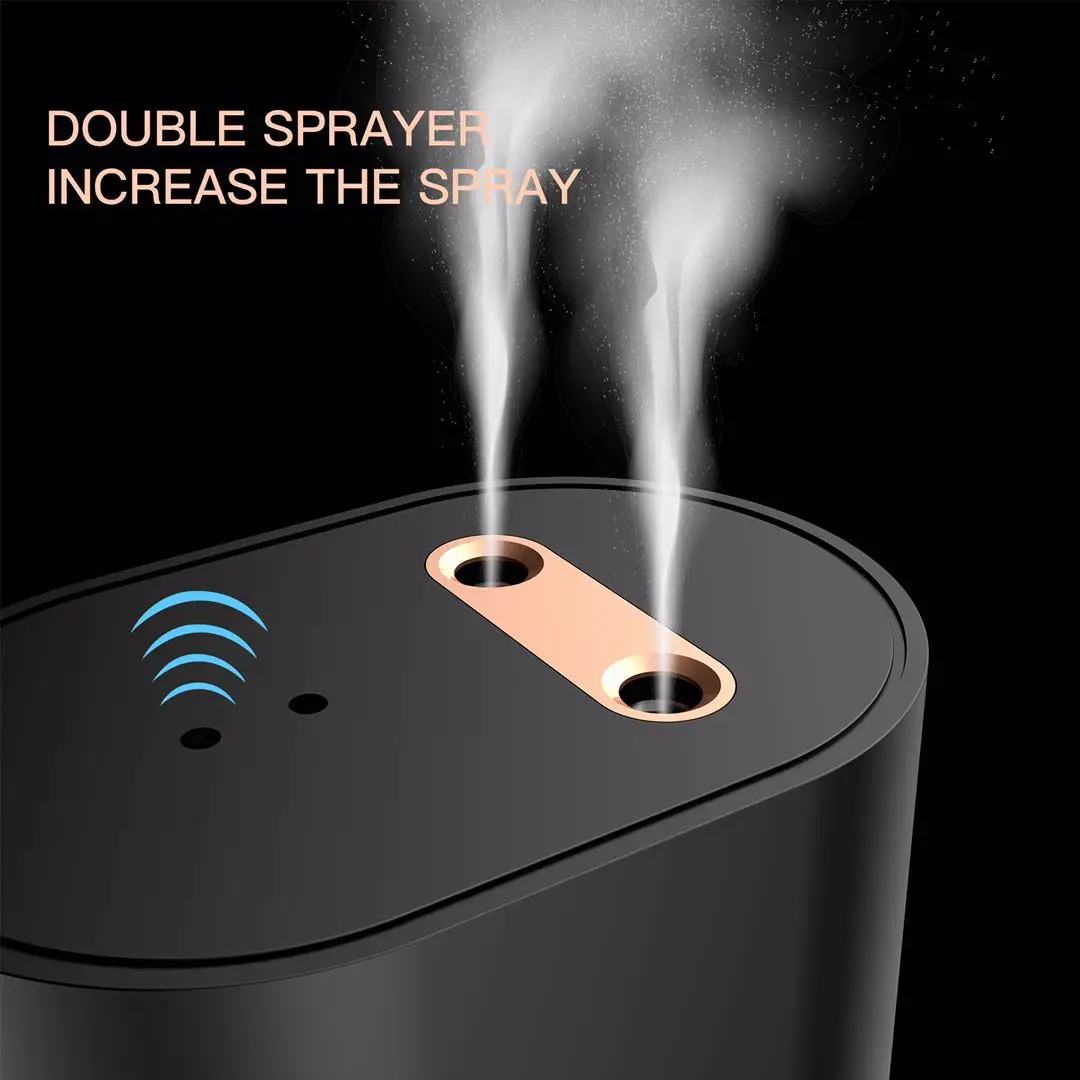  2021Newest design Double Hole Automatic Alcohol Dispenser Touchless Hand Sanitizer 100ml/7.2ozc alcohol