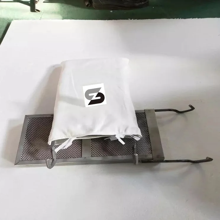High quality White 5 Micron Polyester Anode Bags For Titanium Anode Basket