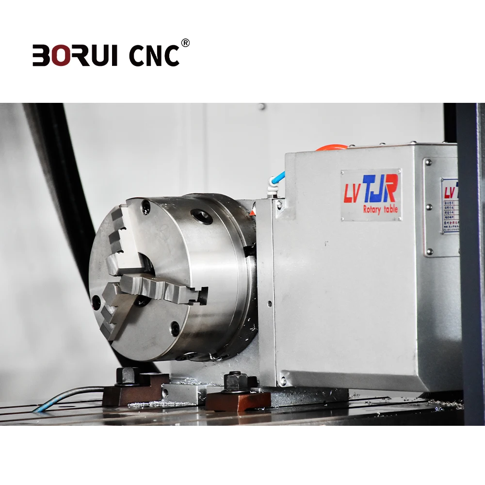 BORUI Vmc1370 6-Axis Machining Center CNC Twin Spindle Vertical  For Storefront And Curtain Wa Bt40/50-90 Degree Angle Head