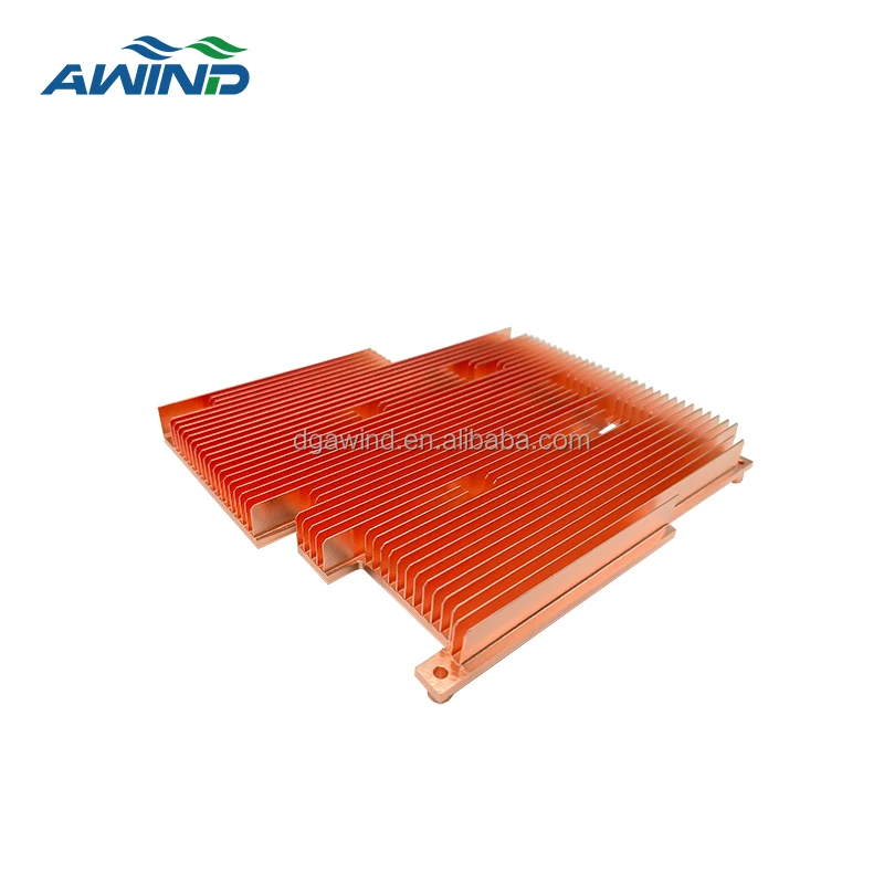 163mm wide push pin heatsink skive heat fin sink for gpu board copper fin tube heat sink heat exchanger