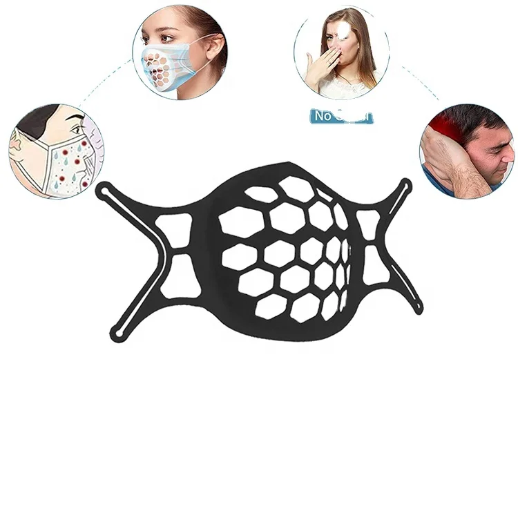 
Многоразовый Держатель для поддержки силиконового лица, дышащая 3D рамка, маскирующая губы, силиконовая маска для лица, кронштейн, маска для лица 