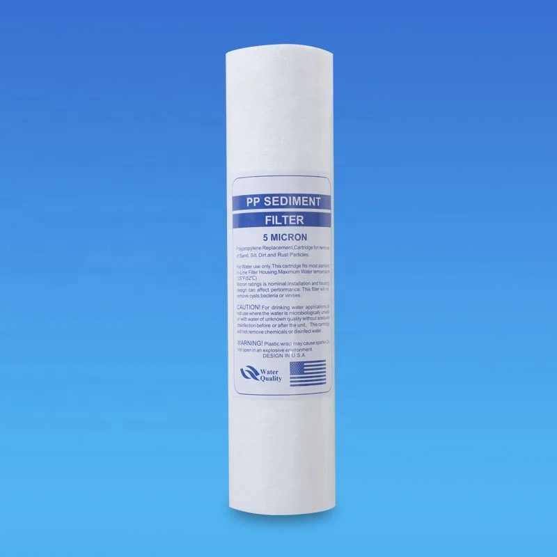 PP melt blown filter element Water purifier straight drinking machine filter pp cotton sedimen filter cartridge 10Inch 5 micron
