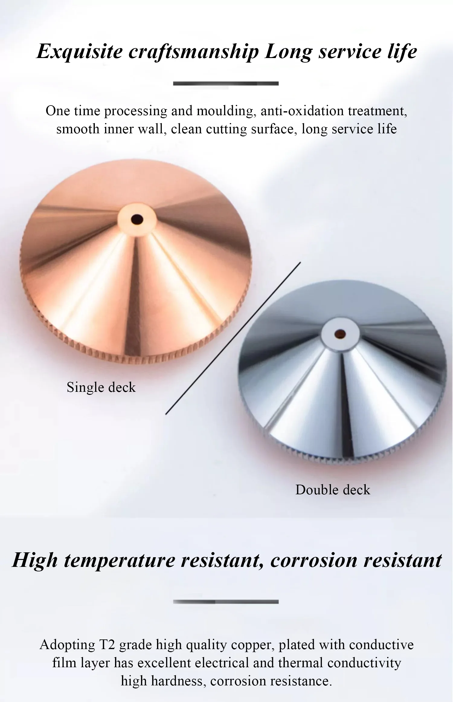 Aurora Patented Laser Nozzle Small DNE Single & Double Layer for Cutting 1064nm Wavelength D17 H15 M12 Laser Head