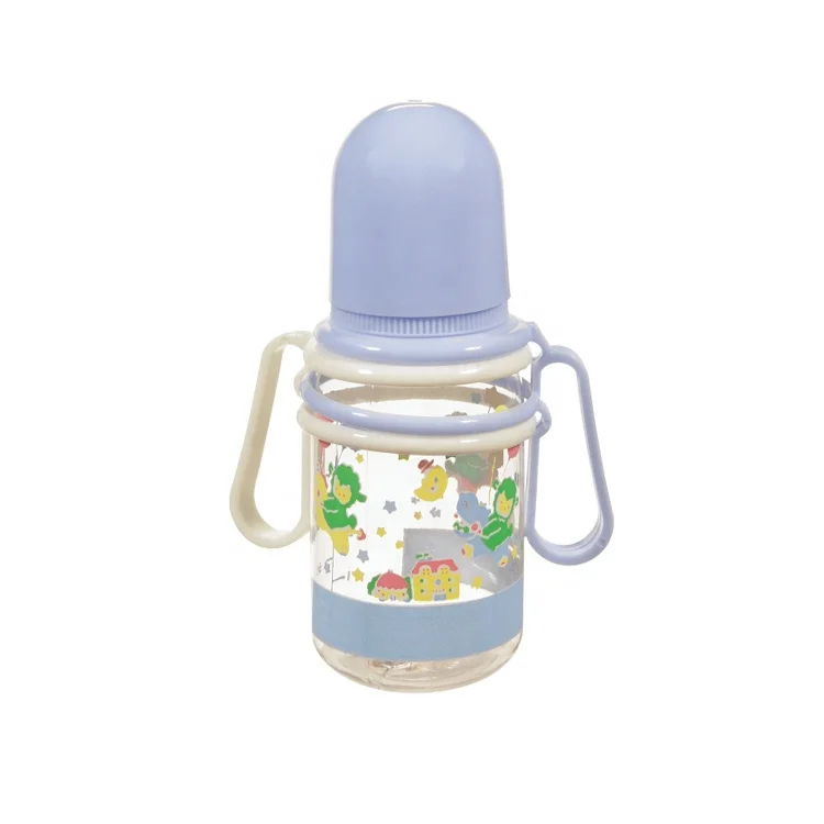 
Soft Silicone Nipple Portable Newborn Baby Feeding Bottle With Handle Toddle Milk bottle 