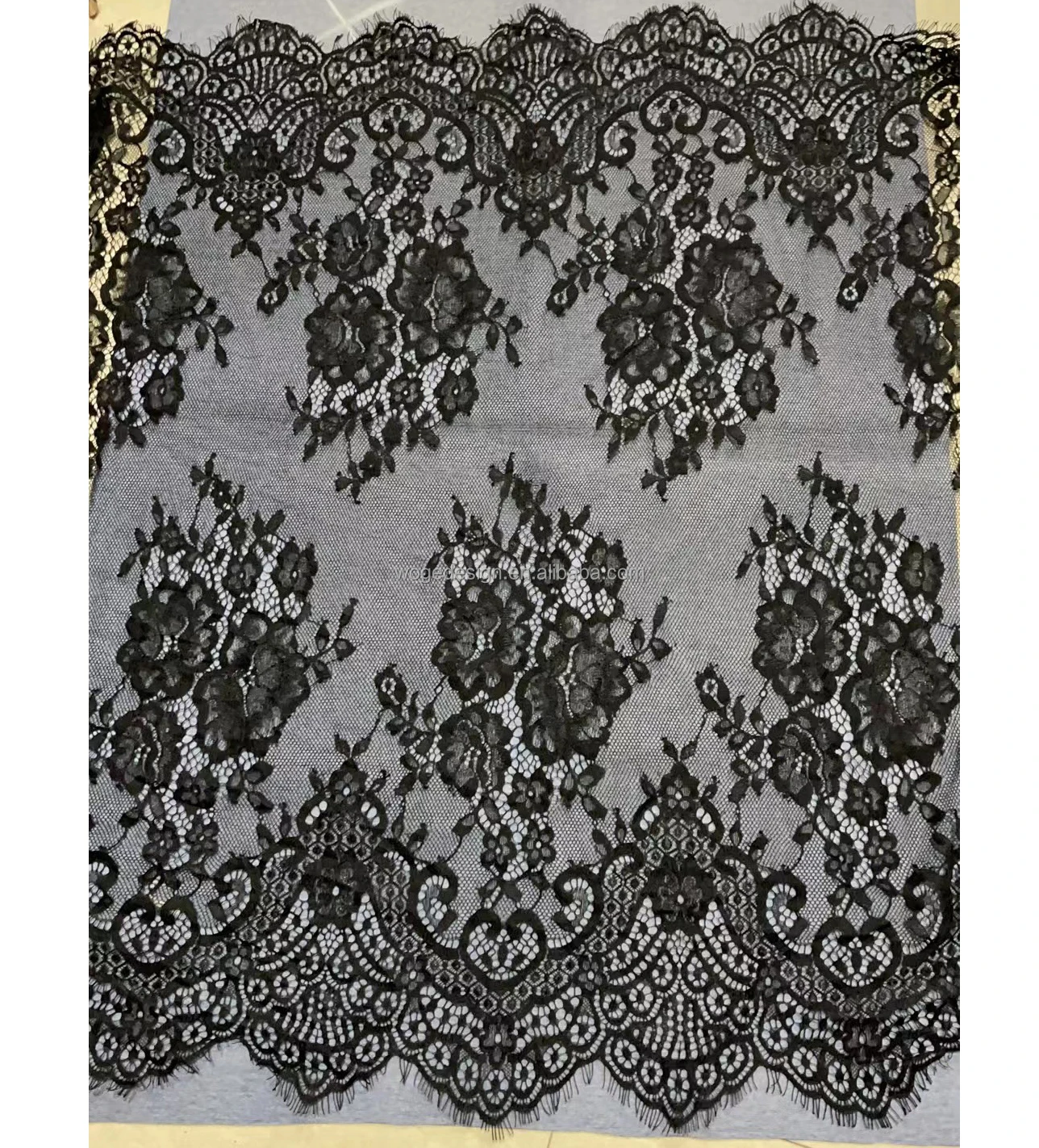 Factory Wedding dress new white flower chapel church headwrap lady cotton blend polyester rectangular lace scarf hijab for Dubai