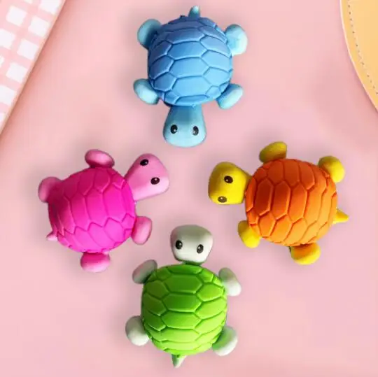 Creative cartoon tortoise eraser student cute shape tortoise eraser student rubber stationery wholesale