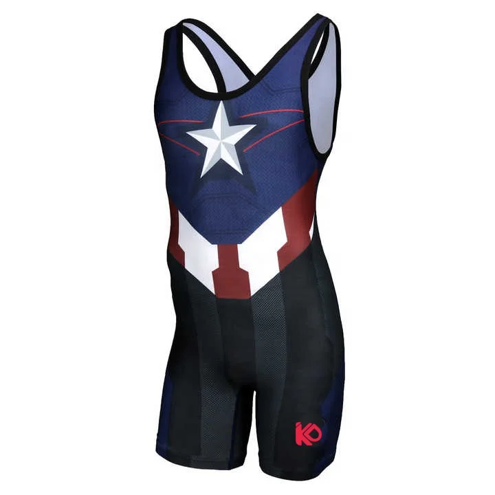 Custom sublimated over size wrestling singlets men weightlifting singlet
