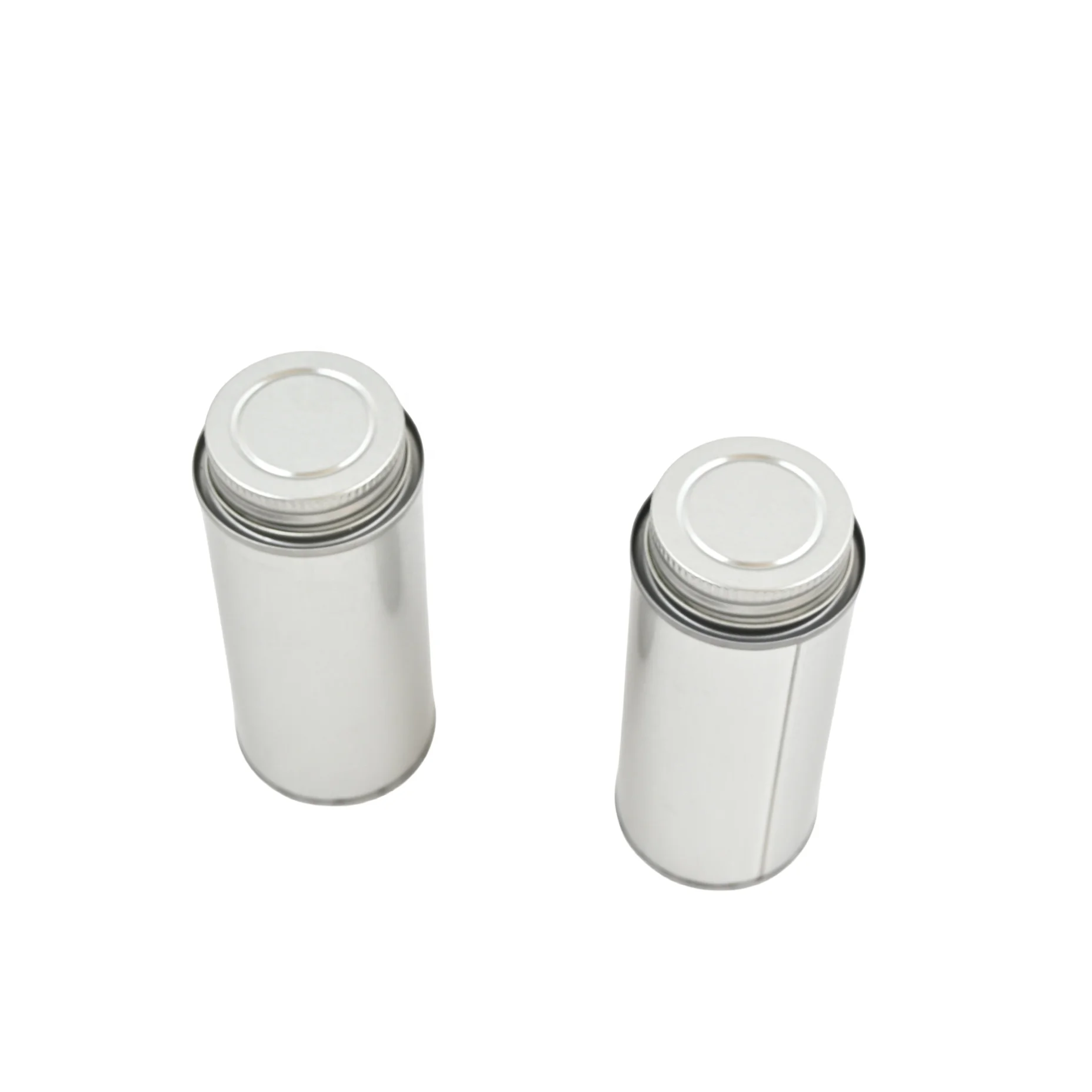 Custom Printed Luxury 100g Food Grade Metal Tin Canister Airtight Degassing Seal Coffee Beans Tea Customizable Coffee Tin Can