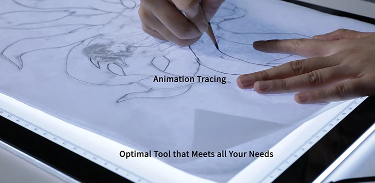  Светодиодная осветительная панель HUION A2/A3/A4 для художественного творчества трассировки регулируемая