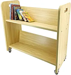 2022 Best Sell Magazine Rack Moving Rolling Storage Cart