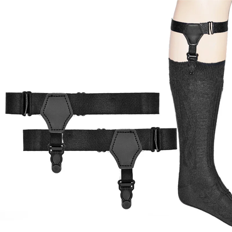 2021 Custom Logo Manufacture Non-slip Elastic Shirt Stays Garter men