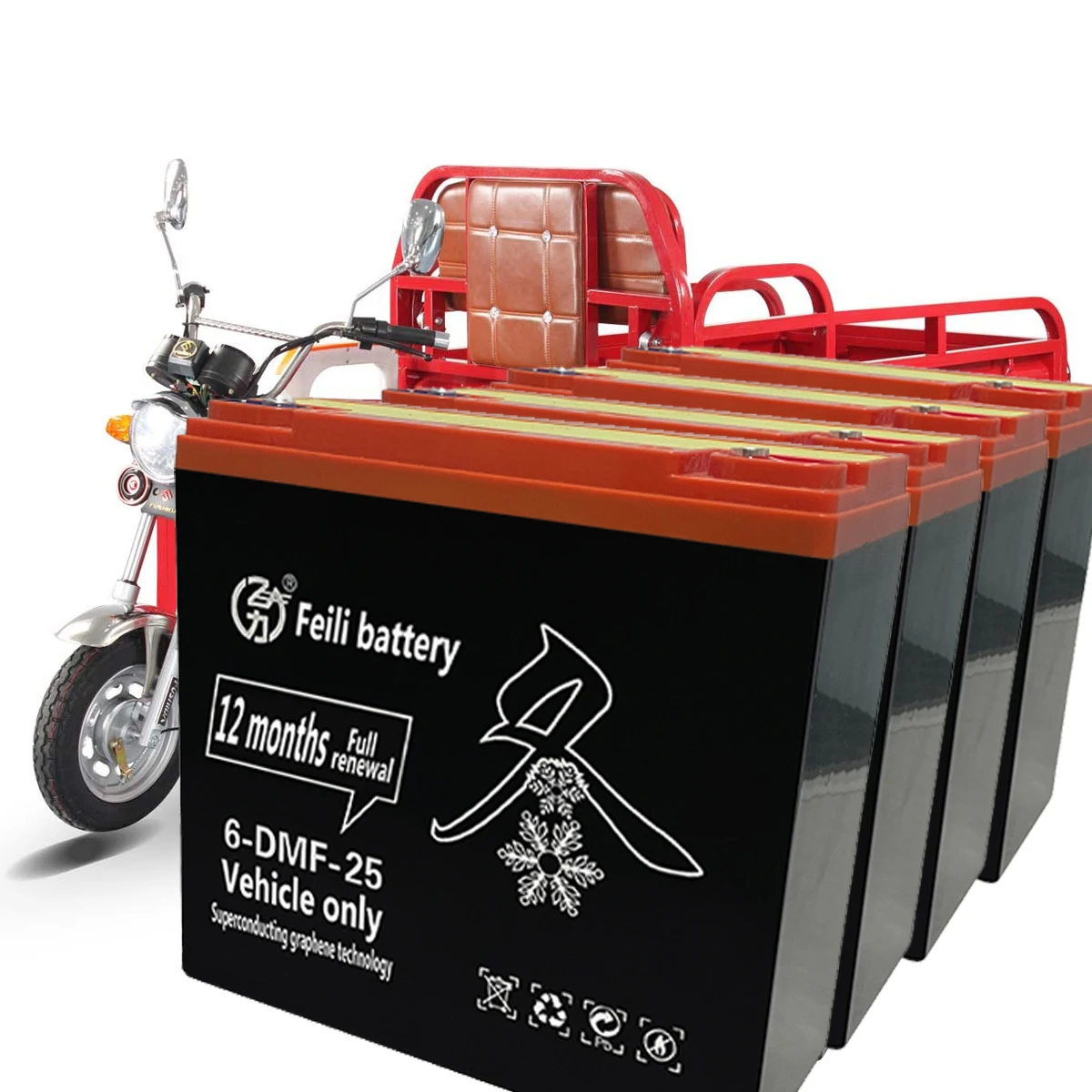Аккумулятор 24V 60V большой мощности графеновая батарея 12V 25AH для хранения энергии освещения и тележек гольфа гелевые типы AGM изготовленные на заводе