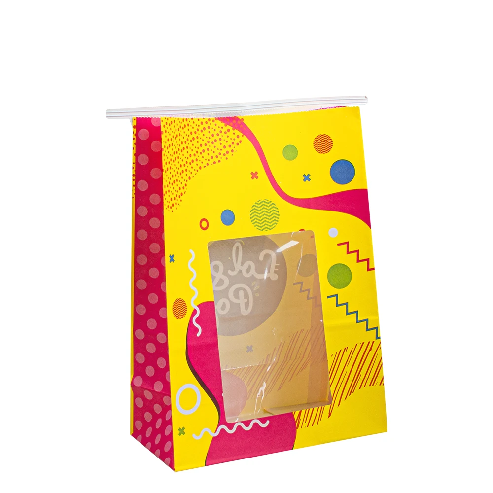 biodegradable food bag coffee sos for flat bread packaging kraft lunch restaurant custom boutique cookie eco lunch paper bag