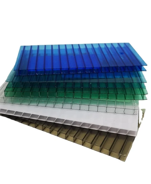 Alands Two-Layer PC Polycarbonate Wall Hollow Sheet / Double Layer Plastic Hollow Sheet