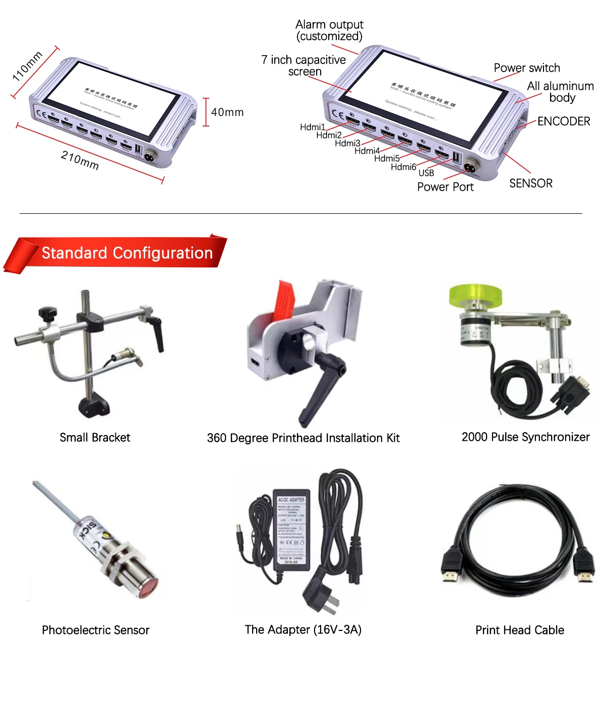 Black White Color Ink Jet Printer Packaging Printing Inkjet Machine for Production Line for Bottles/industrial Inkjet Printers
