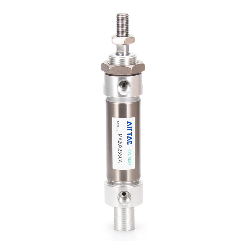 AIRTAC MA Stainless Steel Mini Pen Small Air Pneumatic Cylinder  compact pneumatic air cylinders pneumatic double acting