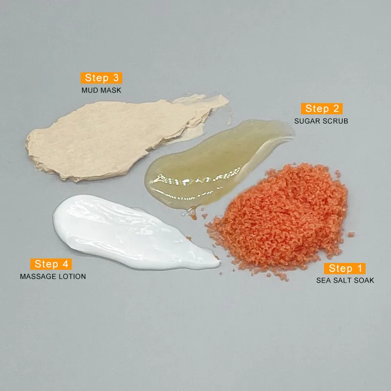 Mint Mask Korean Spa Pedicure Products Luxury 4 Step Mentol Foot Spa Pedicure Scrub Lotion For Luxury Pedicure Peppermint