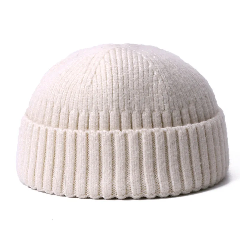 Ready to Ship Winter High Quality Knitted Melon Skin Cap Baby Beanies