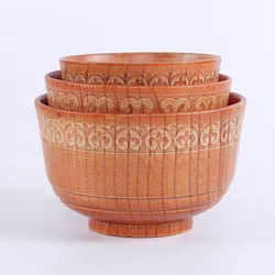 Japanese carved wood bowls tableware bowls wooden large wood utensils and salad bowls