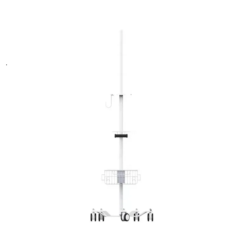 Hospital used cheap medical cart adjustable height trolley with noiseless wheels