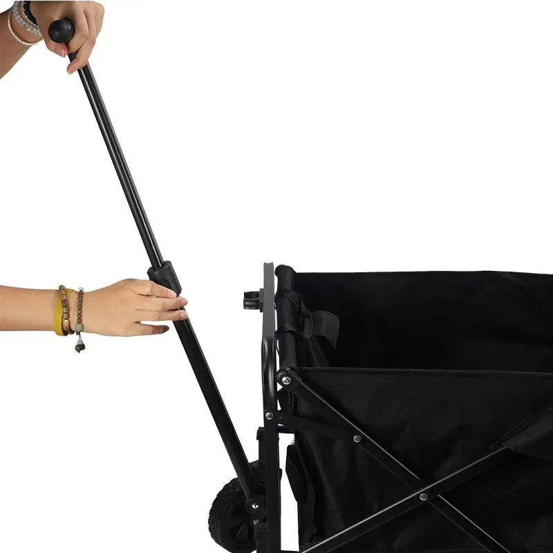 Outdoor Camping Beach 4 Wheels Collapsible Folding Cart Folding Wagon Cart