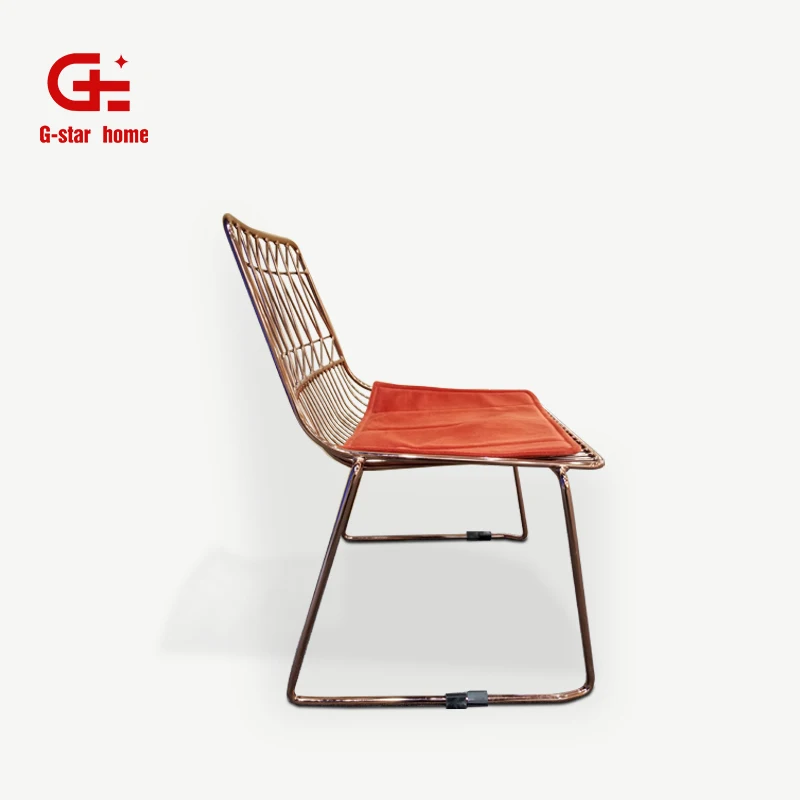 Уличная мебель ER17308, садовый стул, проволочный стул bertoia, дизайнерский сетчатый уличный стул, Штабелируемый