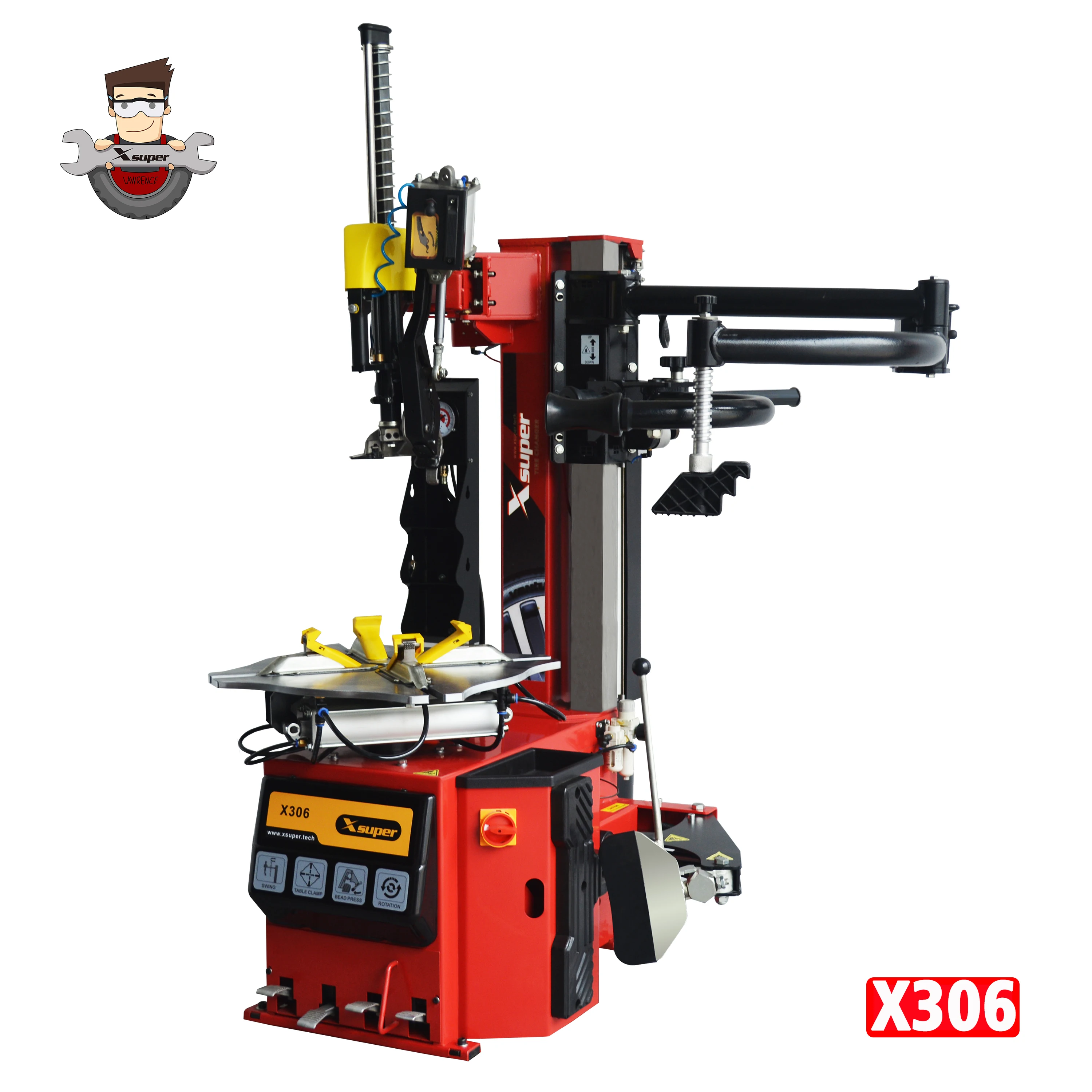 Intelligent and  Electronic Power  Tire Changing Machine for  Tire Service with Leverless Hooker